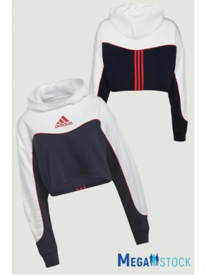 Женские кроп-толстовки Adidas, сток мелким оптом