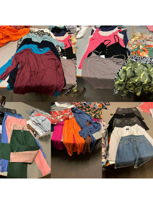 8,50 €/кг – женская одежда микс, 436 кг, новая мода без бирок, категория A, немецкие и европейские бренды, в наличии