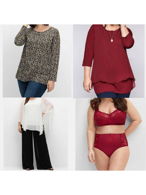 от 3,90 € за штуку – женская одежда Sheego L–XXXL, новая, без нижнего белья, блузки, платья, джинсы, в наличии, доставка по всему миру
