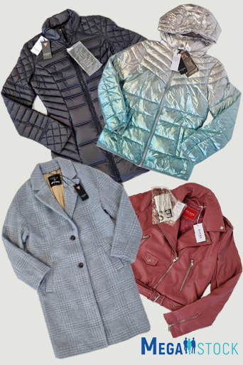 Куртки, пуховики, тренчи Guess, сток оптом